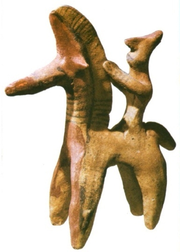 Jinete fenicio terracota procedente de Jalde siglo VIII a C Museo - photo 3
