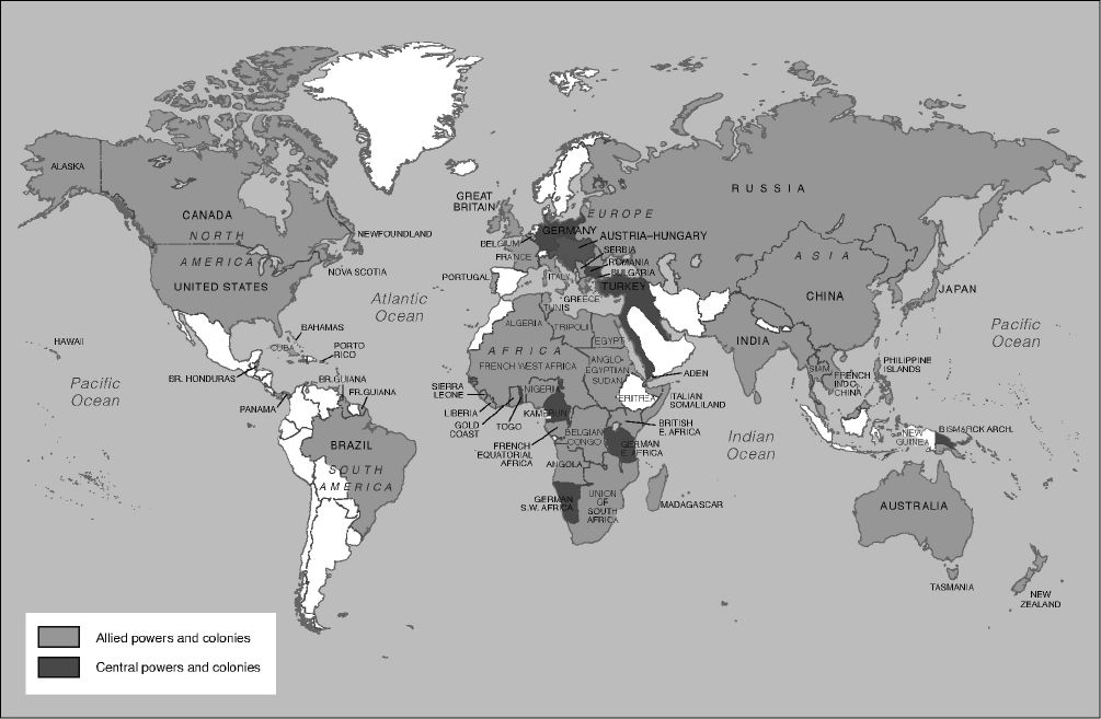 Mapa 3Un mundo en guerra 1917 Mapa 4Cambios territoriales en el - photo 4