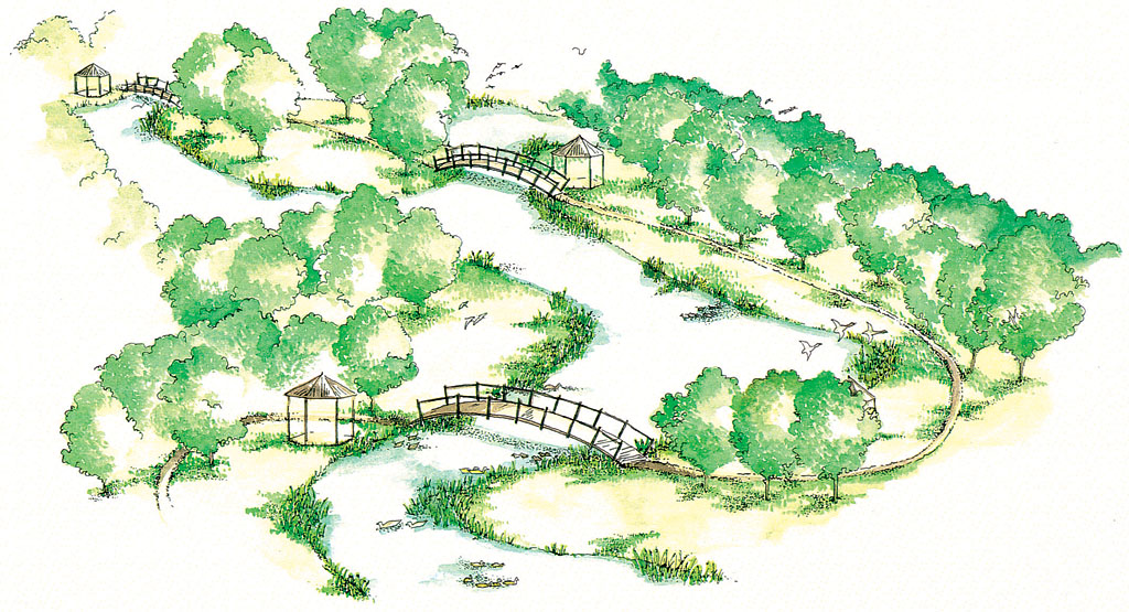 Boceto para realizar un jardín Feng Shui F Marsigli ÍNDICE - photo 2