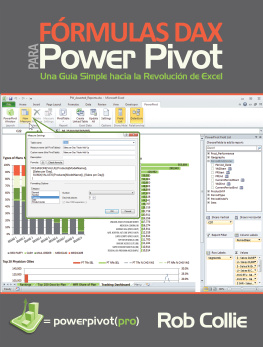 Rob Collie Fórmulas DAX para PowerPivot: Una guía simple hacia la revolución de Excel