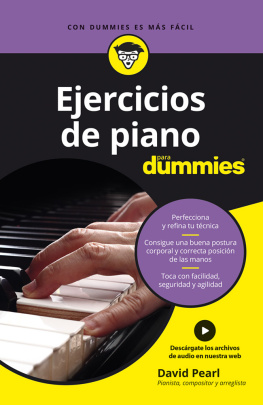 David Pearl Ejercicios de piano para Dummies
