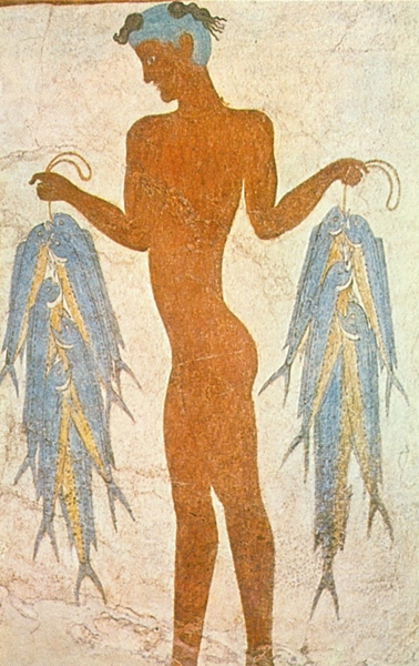 El pescador fresco de la isla de Tera Museo Nacional de Atenas El minoico - photo 5