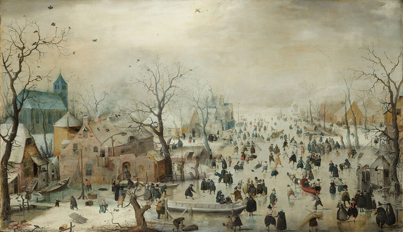 Esta magnífica pintura fue una de las primeras obras de Hendrick Avercamp Fue - photo 3