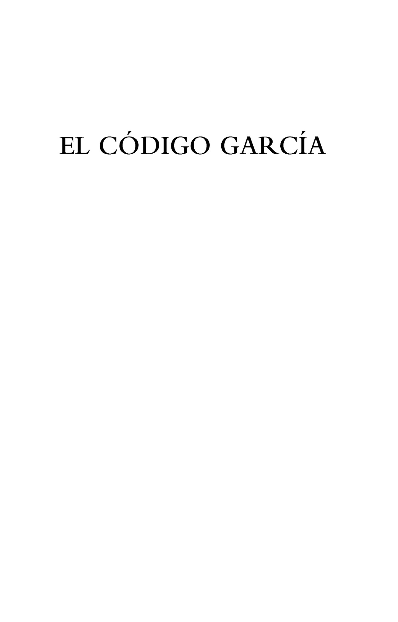 El Código García - image 2