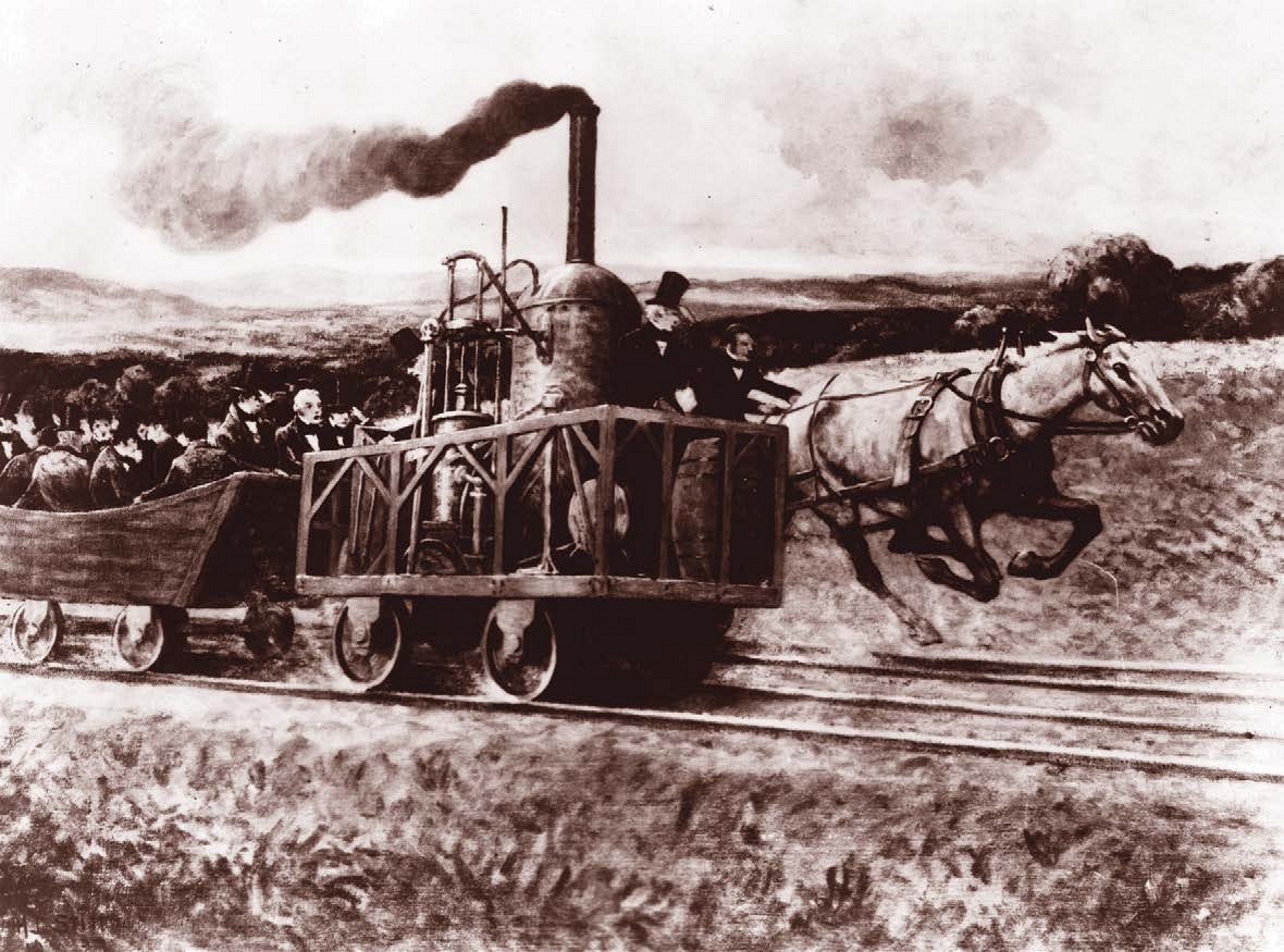 La carrera de 1830 entre la Tom Thumb y el carro tirado por caballos que se - photo 3