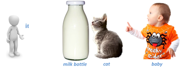 A prende las palabras it eso milk leche bottle botella milk bottle - photo 20