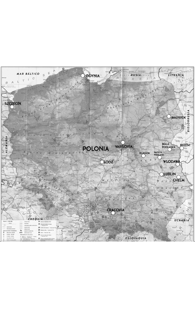 Mapa actual de Polonia con las ciudades mencionadas en el texto Capítulo I Tan - photo 2