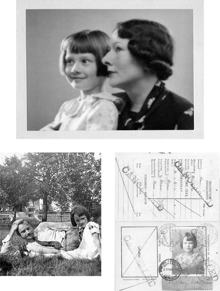 Arriba Audrey con su madre la inflexible baronesa Ella van Heemstra en 1938 - photo 2
