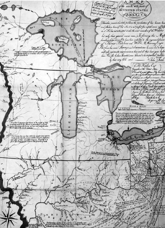 Este mapa de Estados Unidos de 1785 representa el área al oeste de los - photo 3