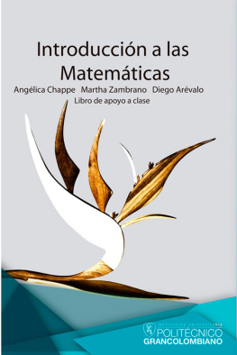 Angélica Chappe Introducción a las matemáticas