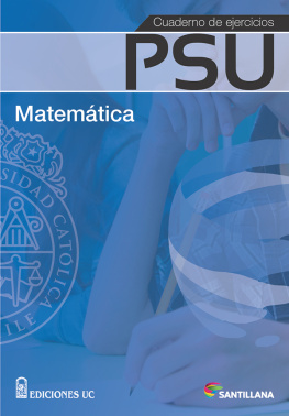 Varios Autores Cuaderno de ejercicios PSU Matemática