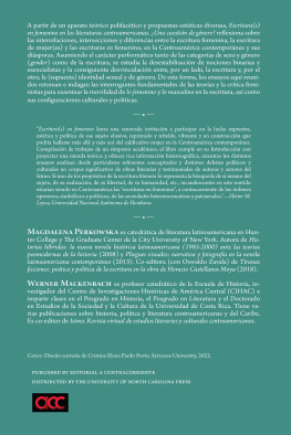 Magdalena Perkowska - Escritura(s) en femenino en las literaturas centroamericanas: ¿Una cuestión de género?