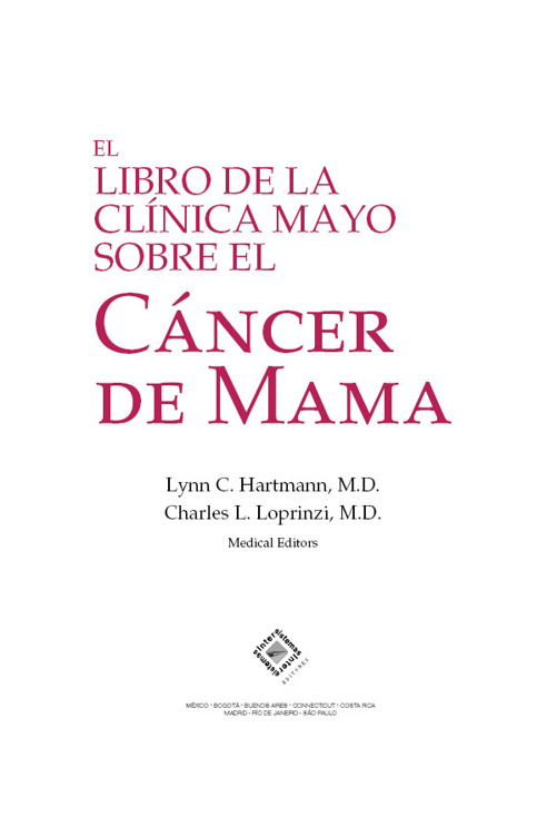 El Libro de la Clínica Mayo sobre el cáncer de mama proporciona una información - photo 1