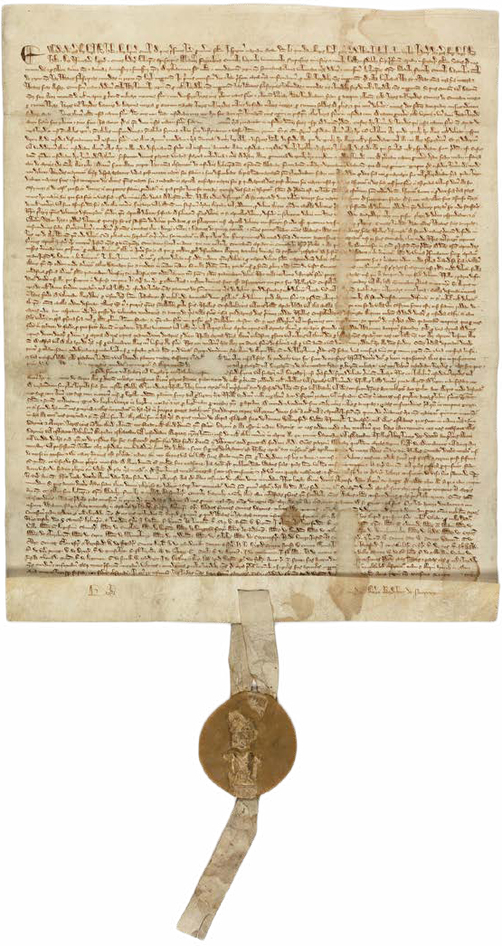 Aquí se muestra la Carta Magna que fue firmada por el rey Juan de Inglaterra - photo 3