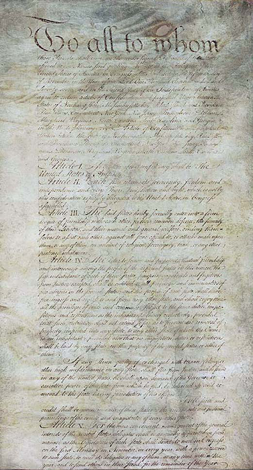 Los Artículos de la Confederación conformaron el gobierno de Estados Unidos - photo 4