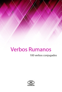 Editorial Karibdis Verbos rumanos: 100 verbos conjugados