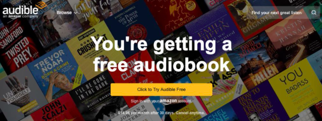 Click the links below to get started For Audible US For Audible UK For Audible - photo 1