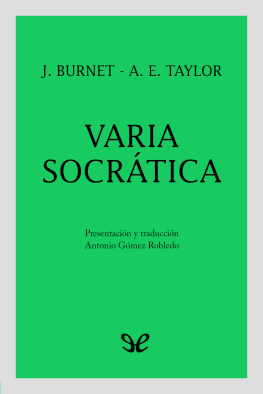 John Burnet - Varia socrática