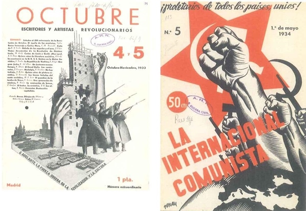 Revista Octubre Escritores y artistas revolucionarios Madrid n4-5 - photo 6