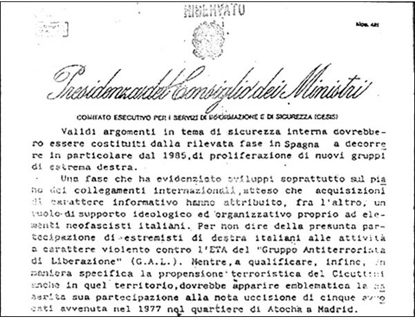 Documento elaborado por los servicios de información italianos sobre la - photo 11