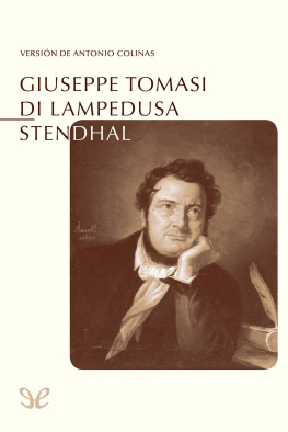 Giuseppe Tomasi di Lampedusa - Stendhal