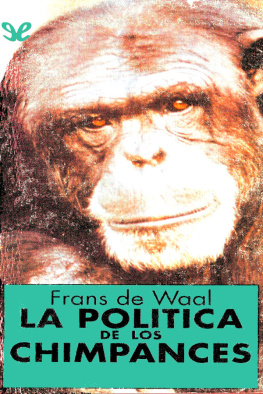 Frans De Waal La política de los chimpancés