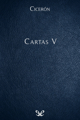 Marco Tulio Cicerón - Cartas V