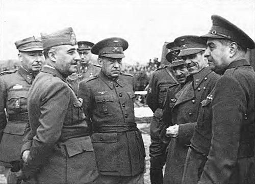 Franco con los generales Rada García Pallasar Gallarza Asensio y Urrutia - photo 4