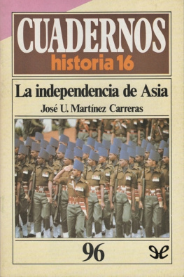 José Urbano Martínez Carreras - La independencia de Asia