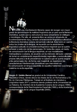 Sergio O. Valdés Bernal El teatro cubano colonial y la caracterización lingüístico-cultural de sus personajes