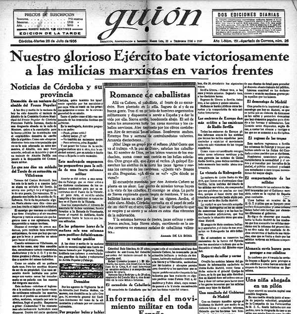 10 Romance de caballistas en el diario Guión 20 de julio de 1936 11 - photo 12