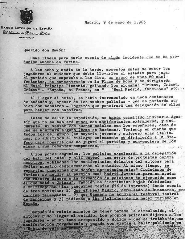 18 Carta de Raimundo Saporta a Ramón Sedó 9 de mayo de 1963 19 Firmas - photo 30