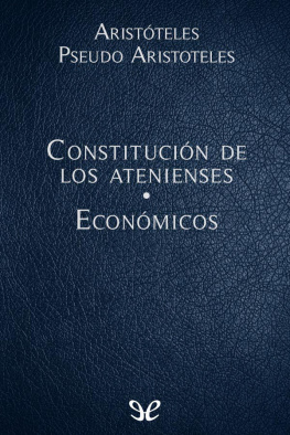 Aristóteles - Constitución de los atenienses - Económicos