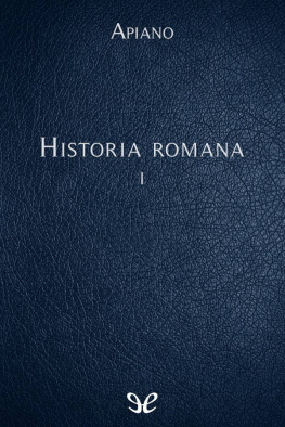 Apiano Historia romana I