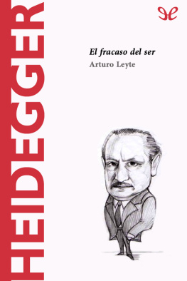 Arturo Leyte Heidegger