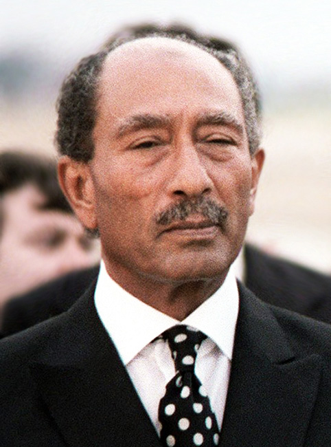 Retrato de Anuar el Sadat Anuar el Sadat nacido en Egipto en 1918 sale - photo 2