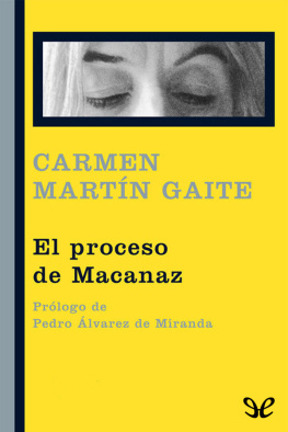 Carmen Martín Gaite El proceso de Macanaz