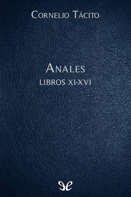 Cornelio Tácito Anales Libros XI-XVI