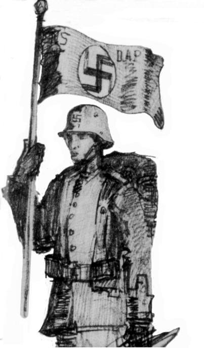 El uniforme de las milicias del Partido según lo imaginaba Hitler en 1920 - photo 16
