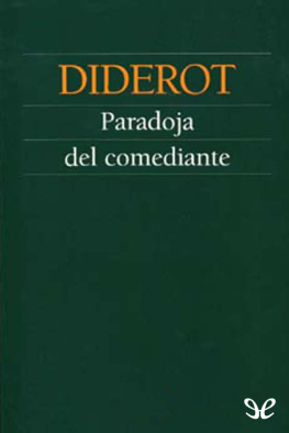 Denis Diderot Paradoja del comediante