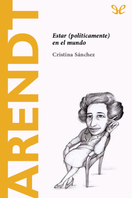 Cristina Sánchez - Arendt