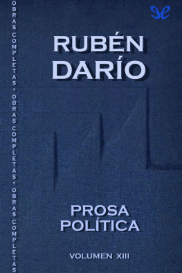 Rubén Darío Prosa política