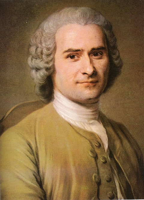 Jean Jacques Rousseau a la edad de 41 años pintado al pastel por - photo 1