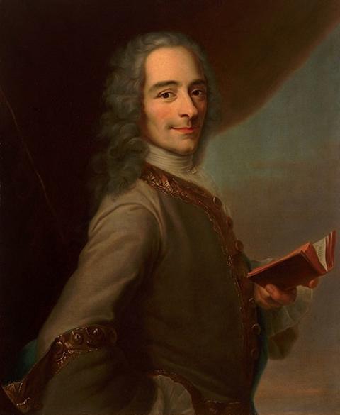 Retrato de Franois-Marie Arouet 1694-1778 más conocido como - photo 1