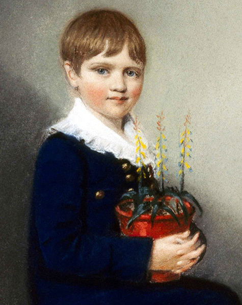 Retrato de Charles Darwin a la edad de 7 años por Ellen Sharples 1816 En - photo 1