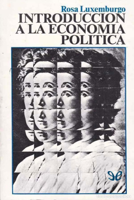 Rosa Luxemburgo Introducción a la economía política
