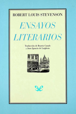 Robert Louis Stevenson - Ensayos literarios