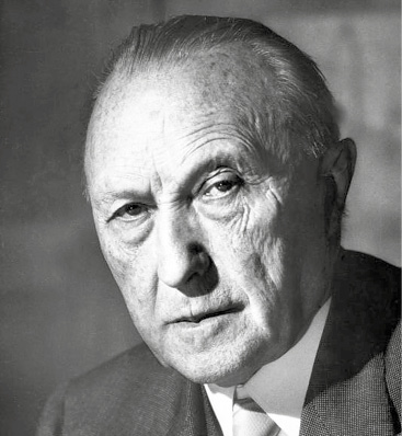 Retrato de Konrad Adenauer Konrad Adenauer nacido en 1876 en Colonia es el - photo 1
