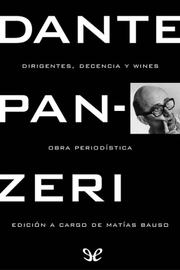 Dante Panzeri Dirigentes, decencia y wines