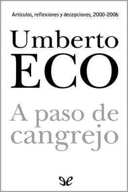 Umberto Eco - A paso de cangrejo